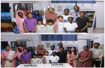 Embassy organized a Chess Competition to celebrate the ICCR Day and Tamil New Year on 18 April 2026. Both Indian and Malian children across age groups participated enthusiastically. Winners were felicitated by Ambassador Dr. N. Nandakumar with prizes and certificates.